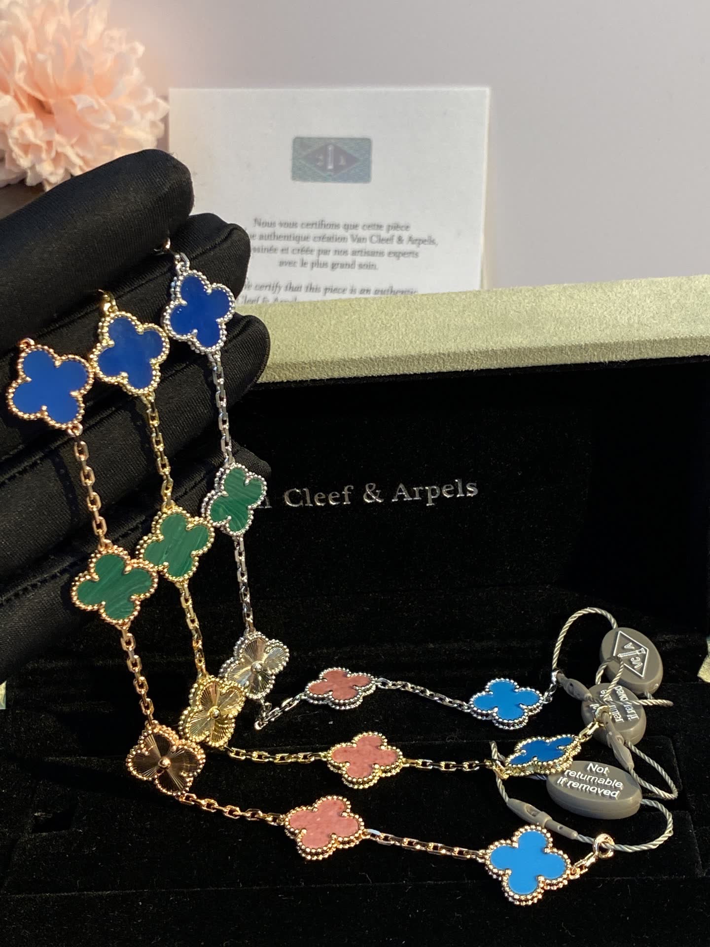 Van Cleef & Arpels Alhambra Multicolor Enamel Bracelet